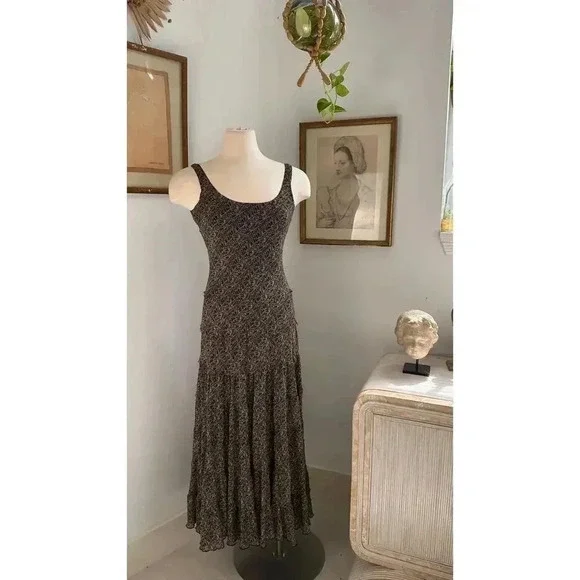slim fit dress slacks Kleo One Shoulder Maxi Dress - Black/Gold main image 0